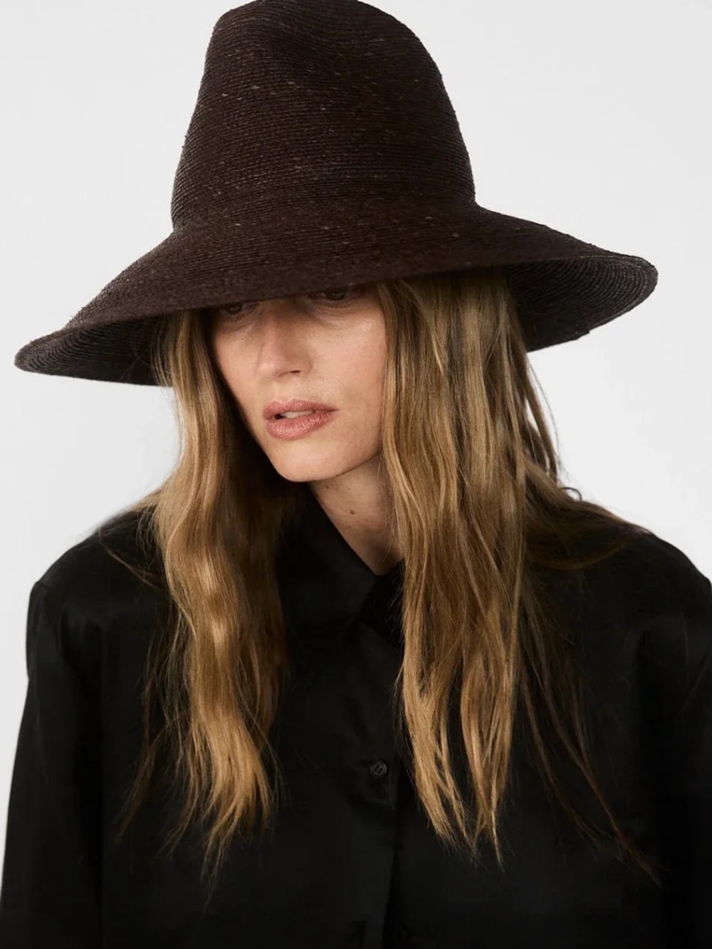 Janessa Leone Colette Hat in Chocolate Brown